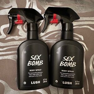 Two Lush Sex Bomb Body Sprays